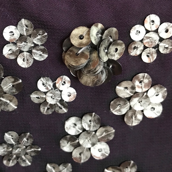 LANE BRYANT Sequined Sleeveless Blouse Tank Top Black Purple Plus Size 24 2X - Picture 6 of 16